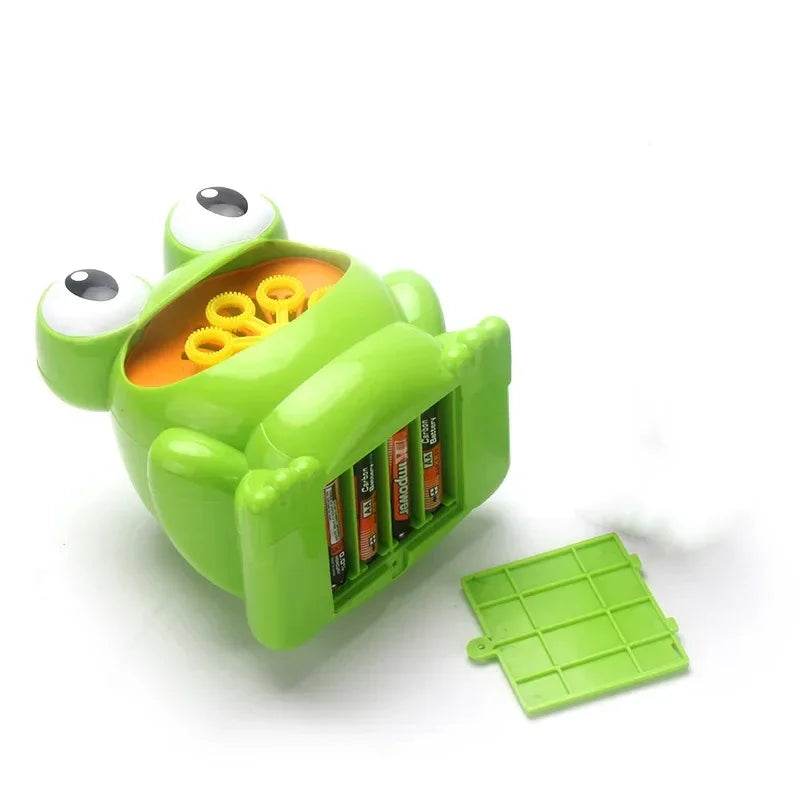 Hot Cute Funny Frog Automatic Bubble Machine Blower Maker Party Summer Outdoor Toy for Kids Wholesale And Drop Shipping