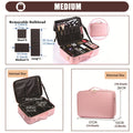 Three-layer Cosmetic Case Large Waterproof Oxford Cloth Manicure Makeup Toolbox,Travel Underwear Storage Box