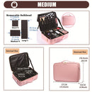 Three-layer Cosmetic Case Large Waterproof Oxford Cloth Manicure Makeup Toolbox,Travel Underwear Storage Box