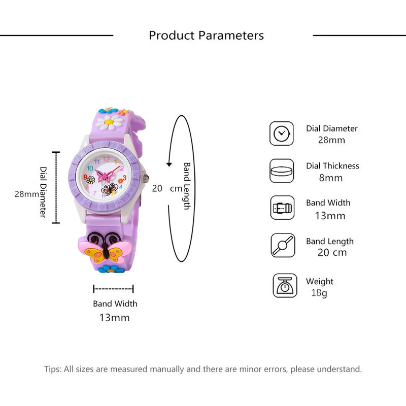 New Arrival Fashion Cute Girls Lovely Gift Watch Quartz Analog Sport Outdoor Children Watch