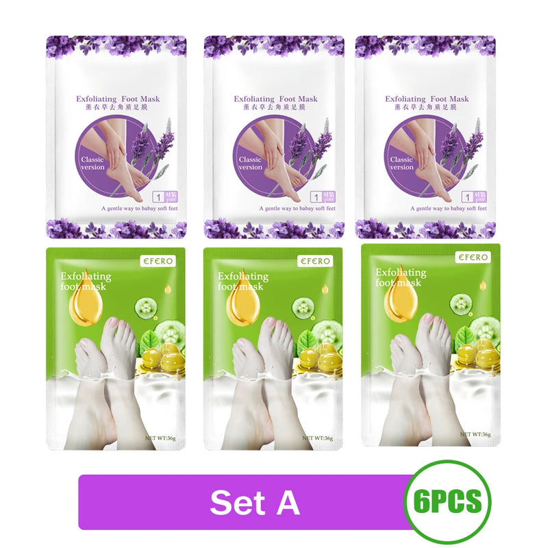 2-10pcs Exfoliating Foot Mask Foot For Remove Dead Skin Calluses Heel Crack Repair Foot Mask Pedicure Socks Foot Skin Care