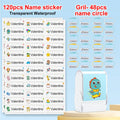 Customized kids name stamp personalized waterproof stamp for school uniform dresses logo shose tags  personalized ink pad stamps