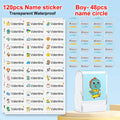 Customized kids name stamp personalized waterproof stamp for school uniform dresses logo shose tags  personalized ink pad stamps