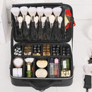 Three-layer Cosmetic Case Large Waterproof Oxford Cloth Manicure Makeup Toolbox,Travel Underwear Storage Box