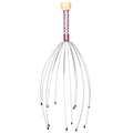 1PC Octopus Head Massager Stainless Steel Engraved Head Relaxer Brain Massage Claw Scalp Scratcher Itch Reliever Random Color
