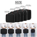 Three-layer Cosmetic Case Large Waterproof Oxford Cloth Manicure Makeup Toolbox,Travel Underwear Storage Box