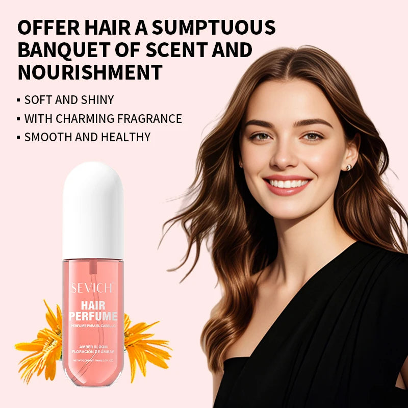 Sevich Hair Perfume Mist 80ml Long-Lasting Hair Strand Fragrance Agent Floral Notes Hair-Use Fragrance Mist Scented Hair Product