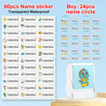 Customized kids name stamp personalized waterproof stamp for school uniform dresses logo shose tags  personalized ink pad stamps