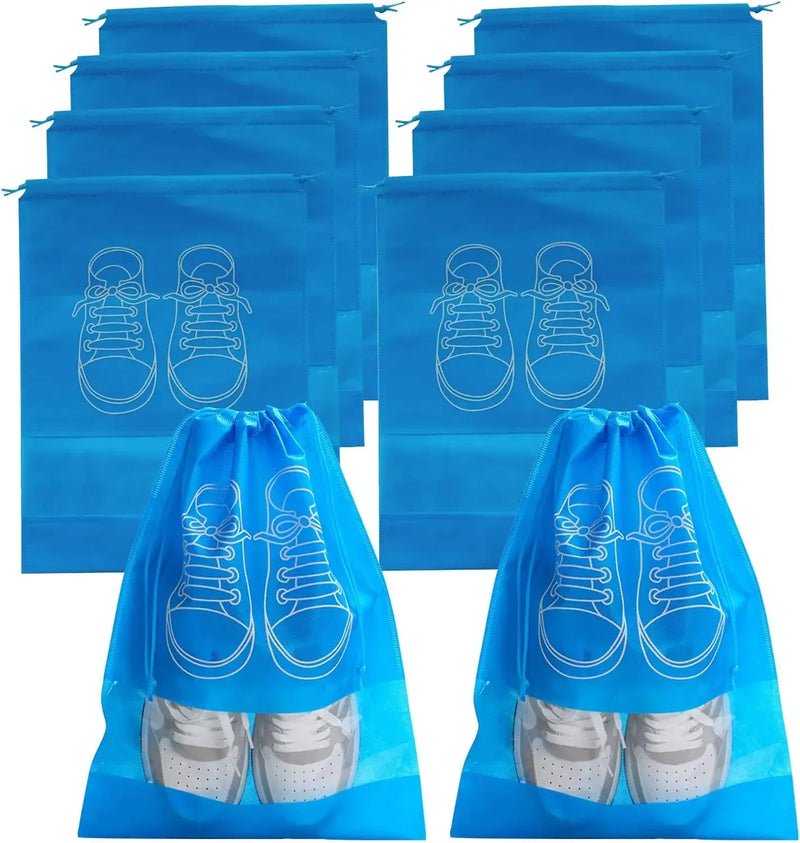 5/10PCS Shoes Storage Organizer Bags Non-Woven Shoe Dust Bags Portable Travel Shoe Bag Shoes Storage Packing Pouch Organizers