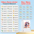 Customized kids name stamp personalized waterproof stamp for school uniform dresses logo shose tags  personalized ink pad stamps