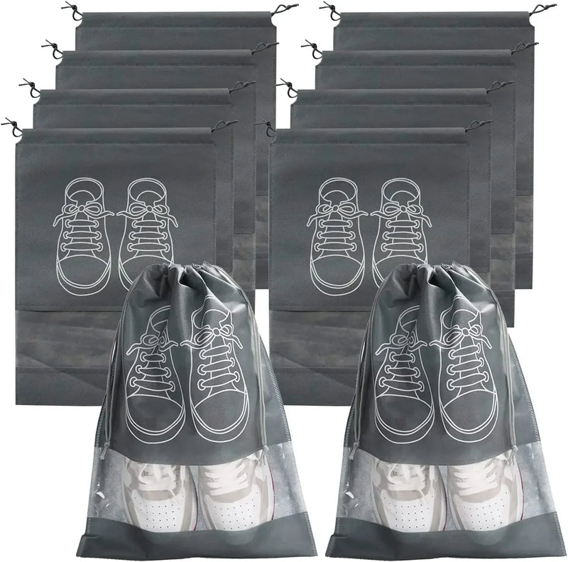 5/10PCS Shoes Storage Organizer Bags Non-Woven Shoe Dust Bags Portable Travel Shoe Bag Shoes Storage Packing Pouch Organizers