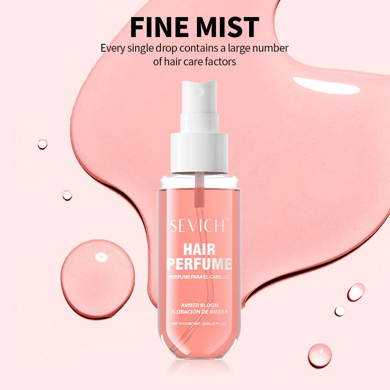 Sevich Hair Perfume Mist 80ml Long-Lasting Hair Strand Fragrance Agent Floral Notes Hair-Use Fragrance Mist Scented Hair Product