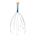 1PC Octopus Head Massager Stainless Steel Engraved Head Relaxer Brain Massage Claw Scalp Scratcher Itch Reliever Random Color