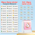 Customized kids name stamp personalized waterproof stamp for school uniform dresses logo shose tags  personalized ink pad stamps