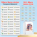 Customized kids name stamp personalized waterproof stamp for school uniform dresses logo shose tags  personalized ink pad stamps