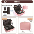 Three-layer Cosmetic Case Large Waterproof Oxford Cloth Manicure Makeup Toolbox,Travel Underwear Storage Box