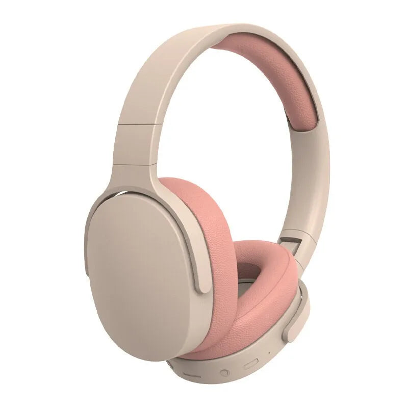 NEWMSNR Wireless Bluetooth5.3 Headphones Over Ear Hifi Stereo Headset True Sports With Earphones TF/AUX Music Player with HD Mic