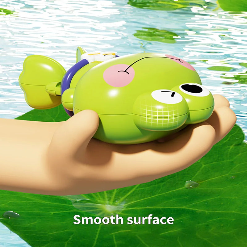 Children's bath toys - Clockwork frogs that float and swim